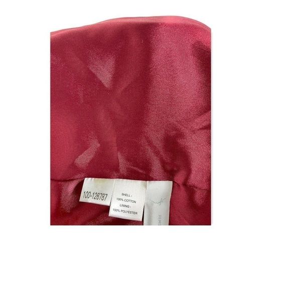 ANN TAYLOR blazer jacket 10 Burgundy Long Sleeve 4 Button - Picture 10 of 11